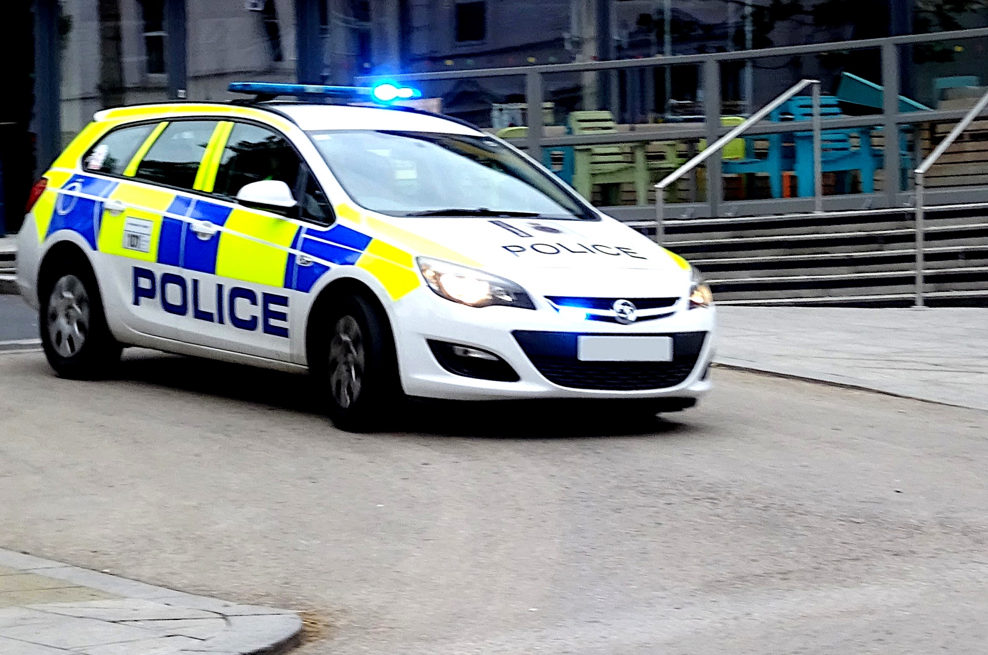 Stock image of a police car