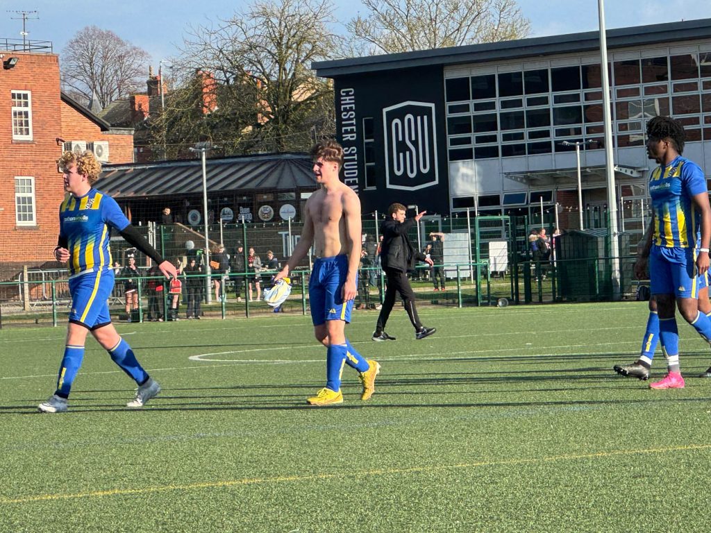 Salford's players dejected at full-time